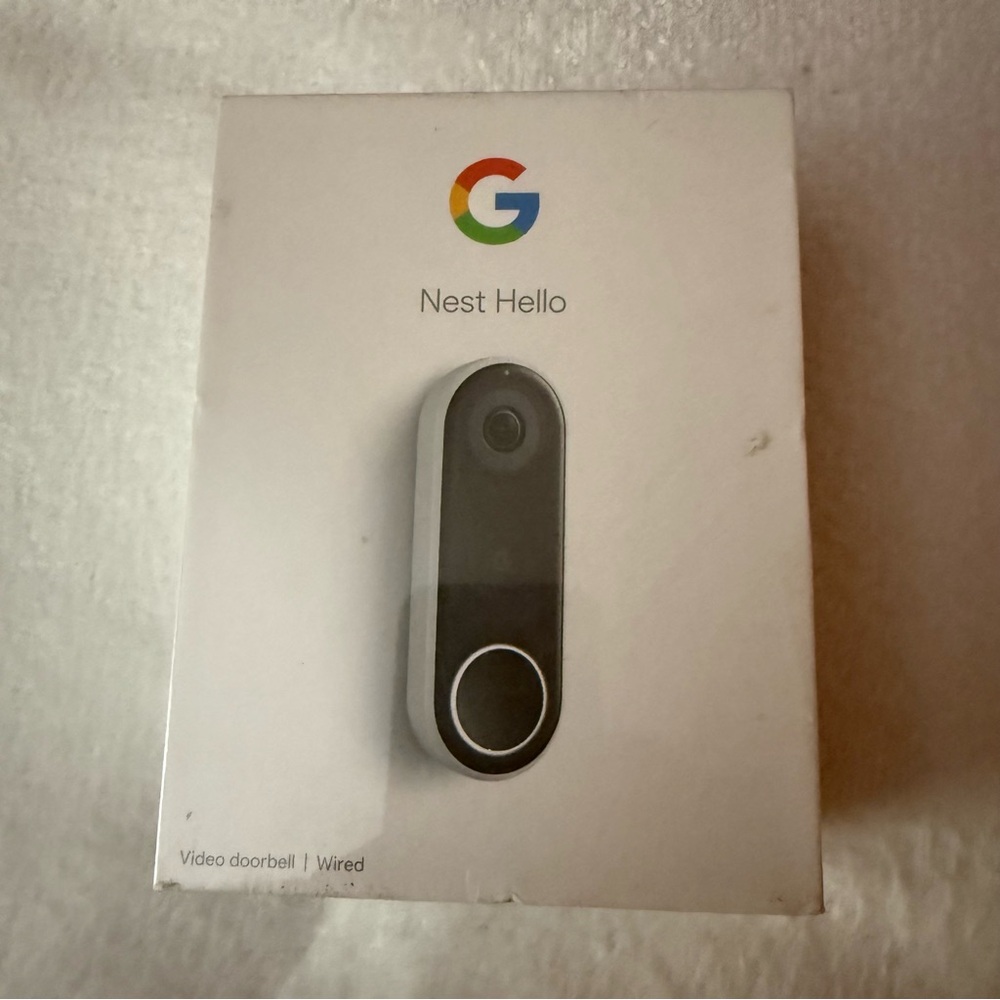 Google Nest Hello Wired Video Doorbell - Black